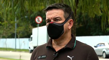 Imagem de André Oliveira durante a entrevista - Divulgação/ Vídeo/ TV Globo