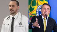 O anestesista Giovanni Quintella Bezerra e o presidente Jair Bolsonaro - Divulgação/ Arquivo Pessoal e Getty Images