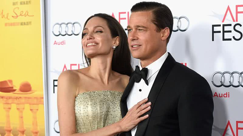 Angelina Jolie e Brad Pitt em 2015 - Getty Images