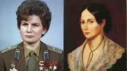 Valentina Tereshkova (à esqu.) e Anita Garibaldi (à dir.) - Creative Commons e Domínio Público