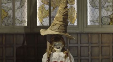 Boneca Annabelle no vídeo ‘Annabelle in Quarantine Part 2’ - Divulgação/Youtube/Warner Bros. Pictures