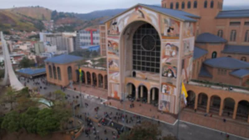 Imagem ilustrativa de uma das fachadas do Santuário - Reprodução/Vídeo/ YouTube/ Santuário Nacional de Aparecida