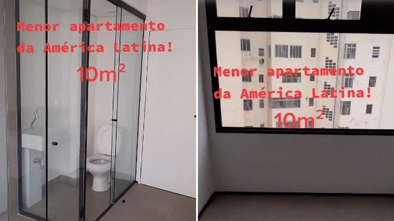O “Menor apartamento da América Latina” - Divulgação/TikTok/@albuquerque