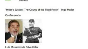 Imagem de apostila de cursinho que comparada o presidente Lula (PT) à ditadores de extrema-direita - Reprodução / Redes sociais