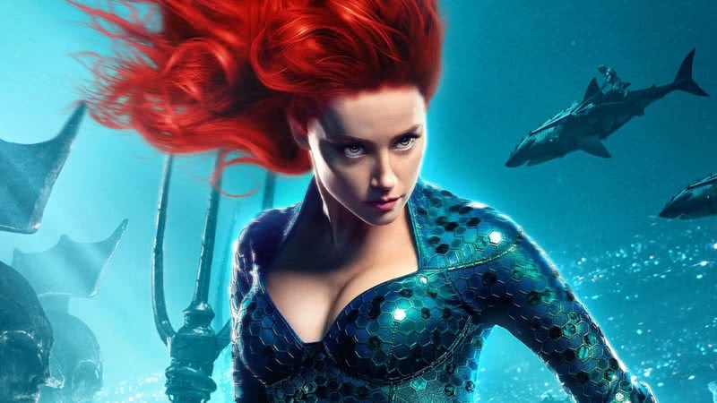 Amber Heard em "Aquaman" - Divulgação/DC