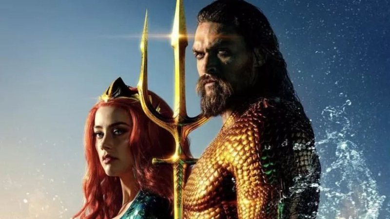 Jason Momoa e Amber Heard em "Aquaman" - Divulgação/DC