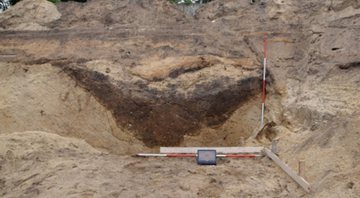 Parte do aqueduto romano encontrado na Holanda - Divulgação