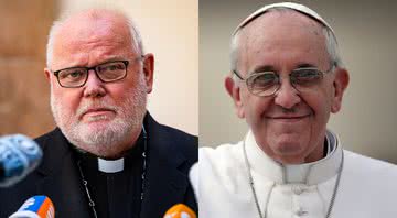 Fotografias do arcebispo Reinhard Marx e do Papa Francisco - Getty Images