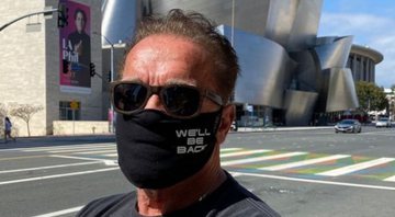 Arnold Schwarzenegger usa máscara - Divulgação/Instagram/@schwarzenegger