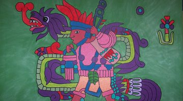 Representação do Quetzalcoatl, deus importante para os astecas - austinstar, via Pixabay