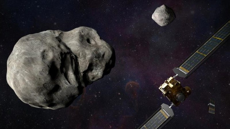 Representação do asteroide - Divulgação/ Johns Hopkins/ Nasa