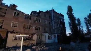 Ataque com drone "kamikaze" em Kiev, capital da Ucrânia. - Reprodução/Vídeo/ Youtube: UOL