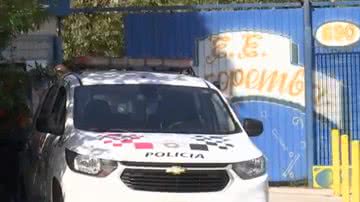 Viaturas da polícia permaneceram no local após o ocorrido - Reprodução/Vídeo/X/@brasilurgente