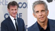 À esquerda, o ator Sean Penn, e à direita, o ator Ben Stiller - Getty Images