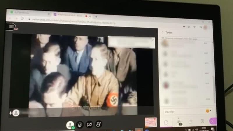 Aula online foi interrompida com imagens nazistas - Divulgação / Arquivo pessoal
