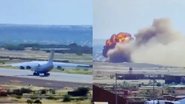 Momento em que o avião explode - Reprodução/Vídeo