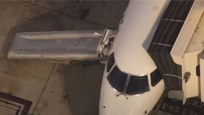 Avião invadido pelo homem - Divulgação / Video / TODAY