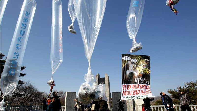 O envio dos polêmicos balões - Getty Images