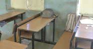 Imagem de sala de aula vazia, após sequestro na Nigéria - Divulgação/Youtube