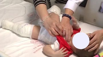 Birce Fansa, de 8 meses, que sobreviveu ao terremoto na Turquia - Reprodução/Vídeo/GZT