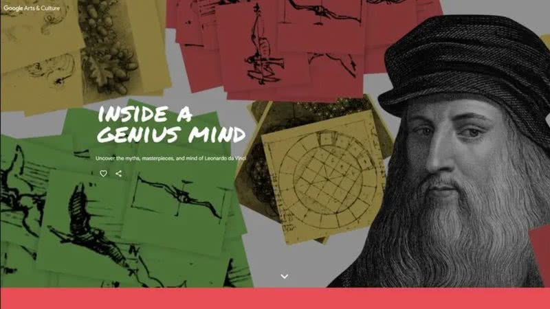 Imagem que representa o projeto "Inside a Genius Mind" - Divulgação/ Google Arts & Culture