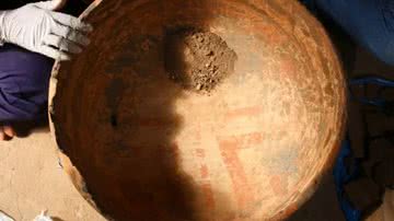 Urna funerária indígena encontrada - Arquivo pessoal de Hosana Tavares