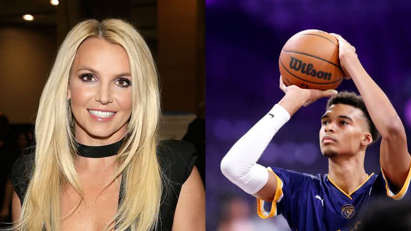 Britney Spears e Victor Wembanyama, respectivamente - Getty Images