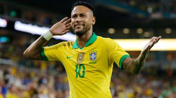 Neymar Jr. durante partida - Getty Images