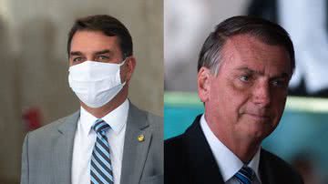 Flávio e Jair Bolsonaro - Getty Images