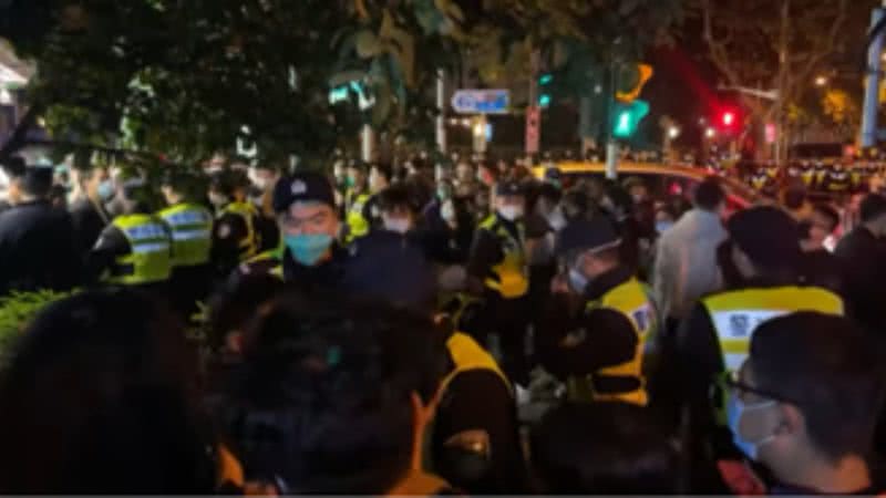 Protestos na China - Reprodução/Vídeo/YouTube/euronews (em português)