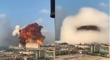 Momento da explosão em Beirute, capital do Líbano - Divulgação/YouTube/CBS Evening News/04.08.2020