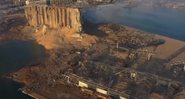 Imagem do Porto de Beirute após a explosão - Divulgação/YouTube/Sky News/05.08.2020