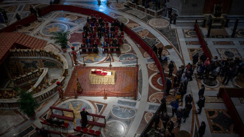 Velório de Bento 16, no Vaticano - Getty Images