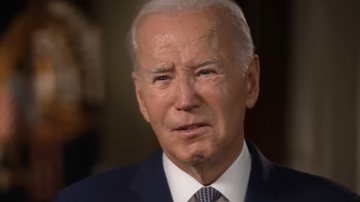 O presidente norte-americano Joe Biden em entrevista recente ao 60 Minutes - Reprodução/Vídeo/YouTube/@60minutes