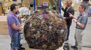 A maior bola de cabelo humano do mundo - Divulgação/ Guinness World Records