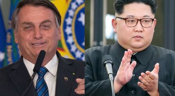 Bolsonaro e Kim Jong-Un - Getty Images