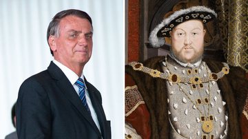 Bolsonaro e Henrique VIII - Getty Images e Wikimedia Commons