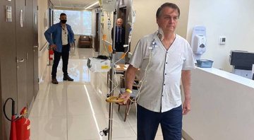 O presidente Bolsonaro no hospital - Divulgação/Instagram/Jair Bolsonaro