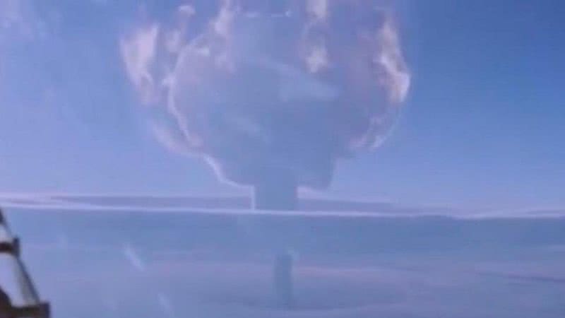 Explosão da bomba Tsar - Governo russo/Divulgação