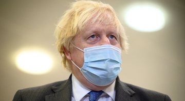 Boris Johnson, o primeiro-ministro do Reino Unido, em discurso nesta quinta-feira, 16 - Getty Images