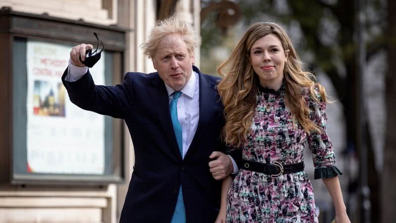 Boris e Carrie Johnson em 2021 - Getty Images