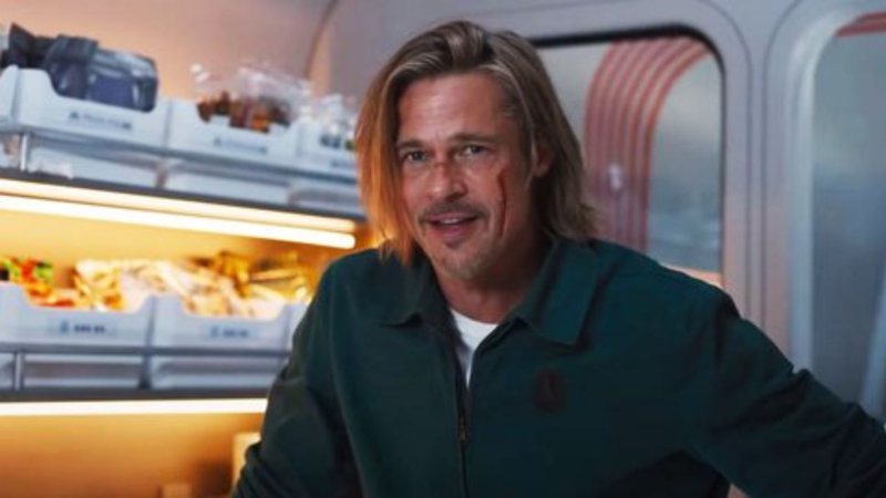 Brad Pitt em 'Trem-Bala' (2022) - Divulgação/Sony Pictures