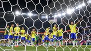 Seleção Brasileira de Futebol comemorando a vitória contra a Suíça - Getty Images