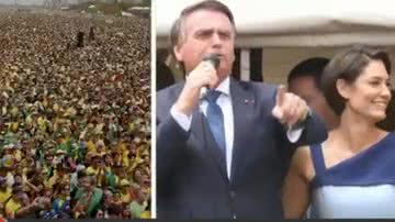 Bolsonaro durante discurso - Reprodução/Vídeo