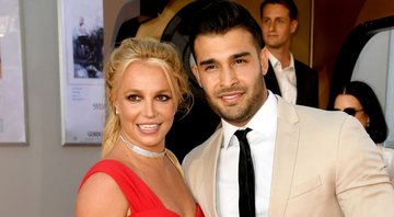 Britney Spears e o namorado Sam Asghari em evento de 2019 - Getty Images