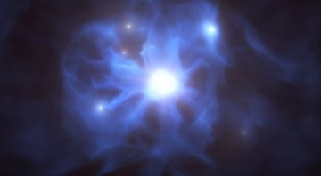 Animação de buraco negro supermassivo - Divulgação / Youtube/ European Southern Observatory (ESO)