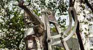 A estátua é de autoria de Lumumba Afroindígena - Divulgação