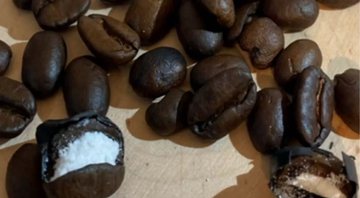 Grãos de café encontrados recheados de cocaína - Divulgação - Guardia di Finanza Varese