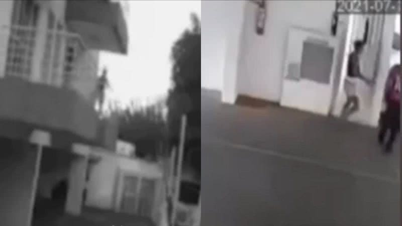 Imagens das câmeras de segurança - Divulgação/ Vídeo/ G1