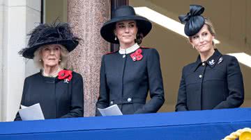 Rainha Camilla, princesa Kate e duquesa Sophie, respectivamente - Getty Images